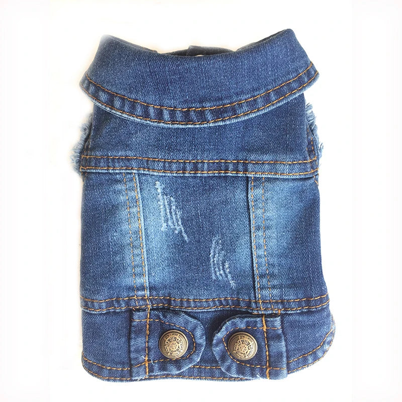 PawVibe Denim Jacket – Cool & Comfy Jean Style for Trendy Pups